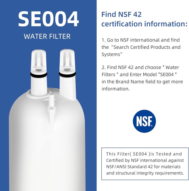 SETFEEL Edr3rxd1 4396841 Water Filter Replacement For Everydrop Filter 3, Compatible With Whirlpool Ice and Water Fridge Filter 3, whr3rxd1, kad3rxd1, 9083, 9030, 460-9083, 3 Pack - Image 2